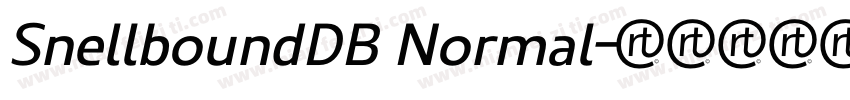 SnellboundDB Normal字体转换